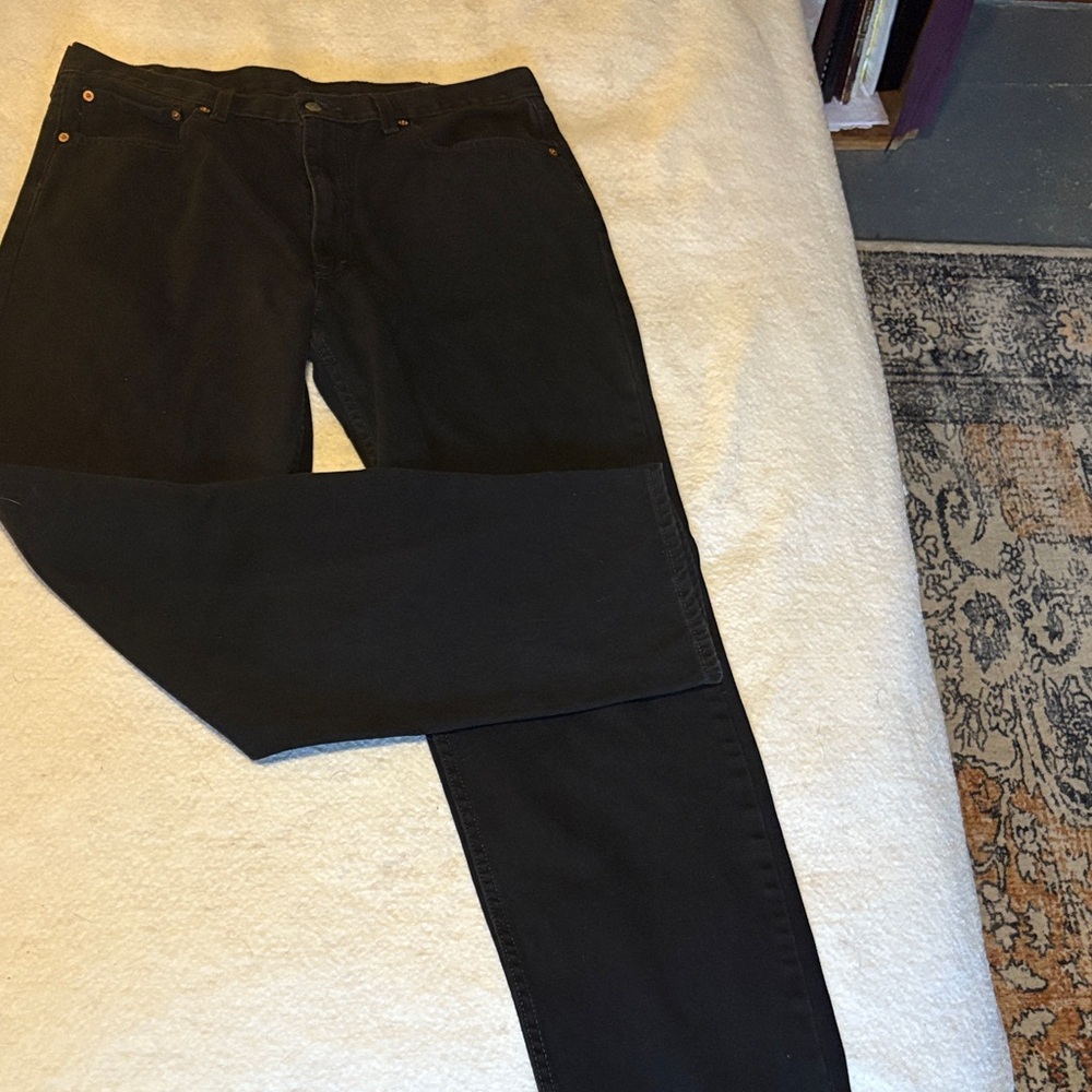 Levi's Men's Jet Black Straight Jeans
